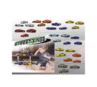 Jamara 460351 - Street Kings 1:64 Diecast Set A 12 uds. - Licencia Official, Carrocería metálica