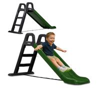 JAMARA 460354 - Tobogán Fendt - De plástico Resistente, caño Antideslizante para aterrizajes Suaves, escalones Anchos y Asas de Seguridad, Correa de estabilización, Color Verde