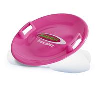 Jamara 460371 - Snow Play Trineo Redondo 60cm Fucsia - Asas en Ambos Lados, Peso Ligero, Resistente