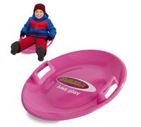 Jamara 460371 - Snow Play Trineo Redondo 60cm Fucsia - Asas en Ambos Lados, Peso Ligero, Resistente