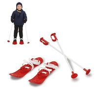 Jamara 460381 - Snow Play Funny Carve 1st Step 42cm Rojo - Lazos de fijación Ajustables y Seguros