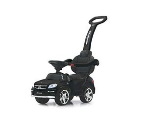 Jamara 460434 - Correpasillo Mercedes-AMG GL 63 Negro 2en1 - Antivuelco, Asiento en Piel sintética, Luz Delantera y Trasera, Soporte, Protección Lateral