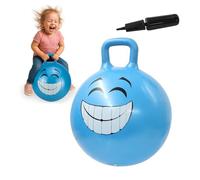 Jamara 450mm 460458-Pelota saltarín Smile 450mm-Mejora el Equilibrio y Capacidad motora, Robusto y Resistente, Peso sostenible 50 Kg, Color Azul (460458)