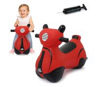 JAMARA 460572 - Patinete saltante - Sin BPA, hasta 50 kg, promueve el Sentido del Equilibrio y Las Habilidades motoras, Robusto y Resistente, fácil de Limpiar, Color Rojo