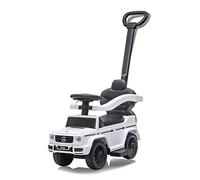 Jamara 460625 - Correpasillo Mercedes-Benz Antos G 350 D Blanco 3in1 - Protección antivuelco, Claxon, Sonido del Motor, Apoyapiés Extensible