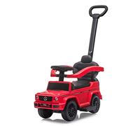 Jamara 460626 - Correpasillo Mercedes-Benz Antos G 350 D Rojo 3in1 - Protección antivuelco, Claxon, Sonido del Motor, Apoyapiés Extensible
