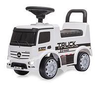 Jamara 460657 - Correpasillo Mercedes-Benz Antos Blanco - Protección antivuelco, Luz LED, Claxon, Sonido del Motor