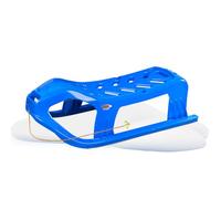 JAMARA 461121 Play Snow-Star - Trineo de 90 cm con Cuchillas de Metal, Cuerda con asa para Tirar, plástico Resistente, Color Azul