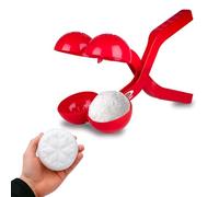 JAMARA 461146 Snow Play - Pinzas para Bolas de Nieve (38 cm), diseño de Bolas de Nieve, Idea de Regalo para niños y niñas, Bolas de Nieve en Forma de Segundos, Color Rojo
