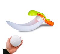 JAMARA 461162 Snow Play - Escurridor de Bolas de Nieve 2 en 1, Juguete de Nieve, catapulta para Exteriores, Idea de Regalo para niños y niñas, plástico Resistente a los Golpes, Bolas de Nieve con