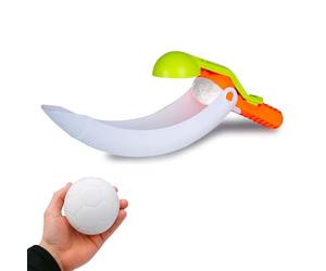 JAMARA 461162 Snow Play - Escurridor de Bolas de Nieve 2 en 1, Juguete de Nieve, catapulta para Exteriores, Idea de Regalo para niños y niñas, plástico Resistente a los Golpes, Bolas de Nieve con