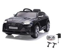 JAMARA 461821 Ride-on Audi e-Tron Sportback 12 V, Arranque Suave, 2 velocidades, 2,4 GHz para multijugador, Licencia Oficial, Coche eléctrico, Color Negro