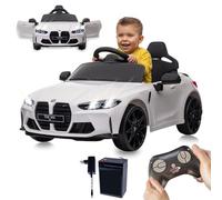 JAMARA 461865 Ride-on BMW M4 2,4 GHz Li-Power 12.6, Coche eléctrico para niños a Partir de 3 años, Coche eléctrico, Asiento eléctrico, Idea de Regalo para niños, luz, asa, 2 velocidades, claxon