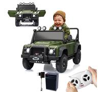 JAMARA 461893 Ride-on Land Rover Defender 110 SVX 2,4 GHz Li-Power 12.6 Coche eléctrico para niños a Partir de 3 años, Coche eléctrico para niños, Asiento eléctrico, Idea de Regalo, luz, claxon