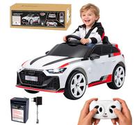 JAMARA 461896 Ride-On Audi RS 6 Avant GT Blanco 2,4 GHz Eléctrico Coche Infantil Bluetooth Música Mando a Distancia Coche Infantil Coche Eléctrico Niños A Partir de 3 Años