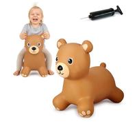 JAMARA 466001 Oso de Peluche con Bomba - Las Orejas de los Animales sirven al niño como Soporte, Resistente y Resistente, fácil de Limpiar, Pelota de Saltar, sin BPA