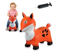 JAMARA 466006 HoppyDoo Interior y Exterior, Regalo para niños, Inflable, Juguete de jardín, fácil de Limpiar, sin BPA, con Bomba, Color Naranja