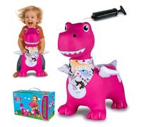 JAMARA 466008 Dino Saltando con alas HoppyDoo - Juguete para niños, Juguete para Saltar bebé Interior/Exterior, Regalo para niños, Juguete de jardín, fácil de Limpiar, sin BPA, con Bomba