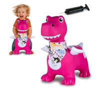 JAMARA 466008 Dino Saltando con alas HoppyDoo - Juguete para niños, Juguete para Saltar bebé Interior/Exterior, Regalo para niños, Juguete de jardín, fácil de Limpiar, sin BPA, con Bomba