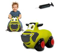 JAMARA 466010 Claas HoppyDoo Saltar Interiores y Exteriores, Regalo para niños, Juguete de jardín, Rebote, fácil de Limpiar, sin BPA, con Bomba, Color Verde