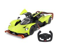 JAMARA Aston Martin Valkyrie AMR Pro 1:14 Verde 2,4 GHz Puerta Manual - Licencia Oficial, Interior detallado, Pintura Fiel, Parabrisas Transparente, luz LED, Coche RC