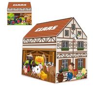 JAMARA Claas 460754 - Casa de Juegos de Granja, Licencia Oficial, Apta para Interiores, Tienda con Apertura de Puerta, fácil Montaje Mediante Elementos enchufables, se Puede Desmontar para Ahorrar