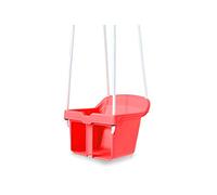 JAMARA Columpio pequeño para bebé, a Partir de 10 Meses, plástico Resistente, soporta hasta 25 kg, Incluye Barra de Seguridad, antivuelco, Apto para Interiores y Exteriores, Color Rojo