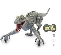 JAMARA Exoraptor de Dinosaurios de Ion de Litio 3,7 V 2,4 GHz, Patas Delanteras en 2 Ruedas, Partes móviles, Rugido Realista de Dinosaurios, teledirigido
