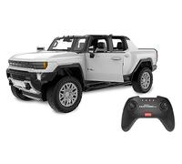JAMARA- Hummer EV 1:16 2,4 GHz Puerta Manual - 2 Marchas, Crab Walk (Cangrejo), dirección en Las 4 Ruedas, luz LED, Coche RC Deluxe Cars, Color Blanco, Small (402134)