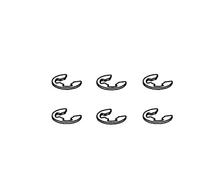 Jamara Jamara505046 - Pinza E-Clip de 4 mm para Voltaje/Cochecito Mayor (6 Piezas)