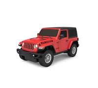 JAMARA Jeep Wrangler JL 1:24 40 MHz - Licencia Oficial, 1 Hora de Tiempo de conducción a Aprox. 9 km/h, Detalles Perfectamente reproducidos, Acabado, Color Rojo, Talla única (405195)
