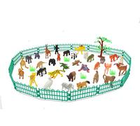 JAMARA Juego de Juegos de Animales Salvajes de 2,5 Pulgadas, 53 Piezas, Accesorio Ideal para Cualquier Zoo, Detalles cuidados, estimula el Juego de rol y la fantasía, Altura: 30-95 mm, Multicolor