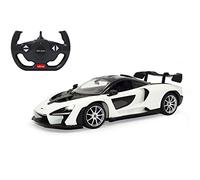 Jamara McLaren Senna 403118 - Coche teledirigido (2,4 GHz, 1:14-RC, licencia oficial, hasta 1 hora de tiempo de conducción, aprox. 11 km/h, luz LED, apertura manual