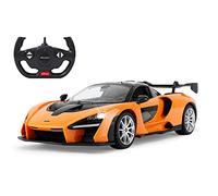 Jamara McLaren Senna 403119 - Coche teledirigido (2,4 GHz, 1:14-RC, licencia oficial, hasta 1 hora de tiempo de conducción, aprox. 11 km/h, luz LED, apertura manual