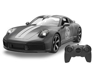 JAMARA Porsche 911 Sport Classic 1:16 2,4 GHz - Parabrisas Transparente, luz LED, Coche RC
