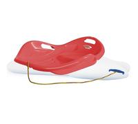 JAMARA Snow Play Bob Speed 461110 - Asas de sujeción de 78 cm en Ambos Lados, Cuerda con Mango para Tirar, plástico Resistente a los Golpes, diseño ergonómico, Color Rojo Pastel