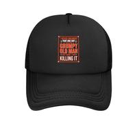 Jamás Imaginé Que Me Convertiría En Un Viejo Cascarrabias. Unisex Snapback Cap Cómoda Sombrero Suave Gorra Trucker para Aire Libre Deporte Senderismo