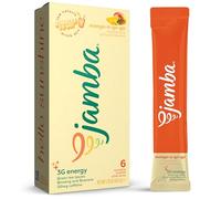 Jamba Singles To Go! Mango-a-go-go - Juego de 6 varillas mezcladoras de bebidas inspiradas en batidos, 3G Energy (té verde, ginseng, guaraná), sin aspartamo, solo hay que añadir agua