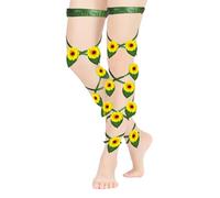 Jambières Sexy,Jarretière Pour Cuisse Élastique Sexy Avec Fleurs Et Bretelles | Ajustable Jarretière De Cuisse Gothique / 61,02 PoucesCostumes Accesorios Pour Voyage Halloween Fête Déguisement C