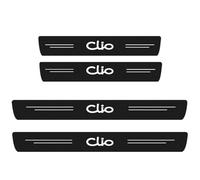 JAMCHE 4 Piezas Pegatina para Umbral de Coche para REN-Ault Clio 2 3 4 5 Sport RS Line 2021-1998, Pegatina de Decoración para Estribos de Fibra de Carbono de contra Arañazos,C