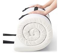 Jamdok Cubrecolchón de espuma individual para cama de camping, colchón de coche, sofá, tapete enrollable, almohadilla plegable para dormir, portátil (190 x 75 x 5 cm)