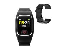 James B8 - Reloj de emergencia con correa de repuesto y reloj de seguridad para personas mayores, GPS, detección de caídas, botón SOS, medición de pulso, funciones de salud, aplicación familiar