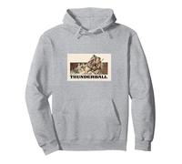 James Bond 007 Thunderball Sudadera con Capucha, Unisex para Adultos, Gris Jaspeado, L