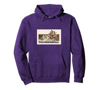 James Bond 007 Thunderball Sudadera con Capucha, Unisex para Adultos, Morado, L