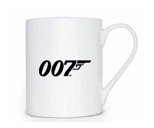 James Bond - Taza Diseño 007 de Porcelana Fina (Talla Única) (Blanco)