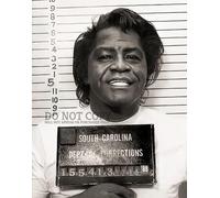 James Brown Mugshot Photograph 8 X 10 - Increíble fotografía de Carolina del Sur de 1988 - Padrino del alma - Busted - Foto rara, póster de impresión artística