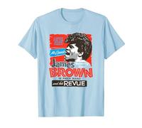 James Brown y su Revue Camiseta, Hombre, Azul Bebé, M