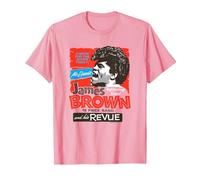 James Brown y su Revue Camiseta, Hombre, Rosado, XL