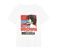 James Brown y su Revue Camiseta, Mujer Tallas Grandes, Blanco, 1XL Grande