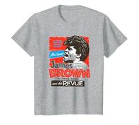 James Brown y su Revue Camiseta, Niños, Gris Jaspeado, 10 años